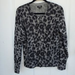 Leopard Sweater Cashmere Apt9 Large